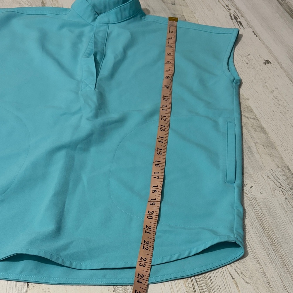 Figs Aqua Sleeveless Figs Top - Picture 9 of 10
